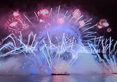 Fireworks on the Thames