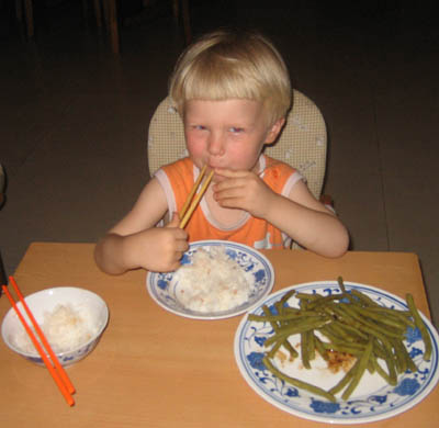 working out those chopsticks