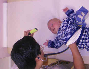 Check at the hospital