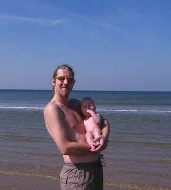 The beach in Holland